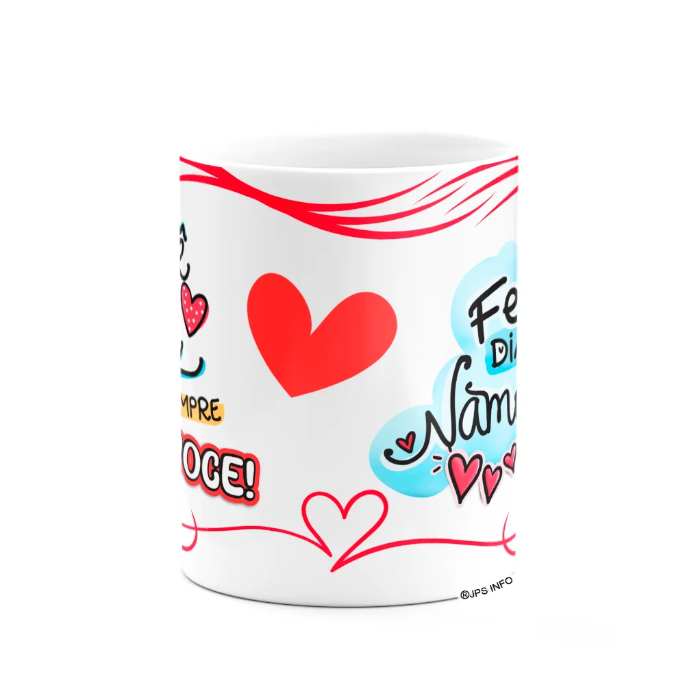 Imagem 3 de 3 do produto Caneca Namorados - Vc + Eu Te Amo Pra Sempre - M2