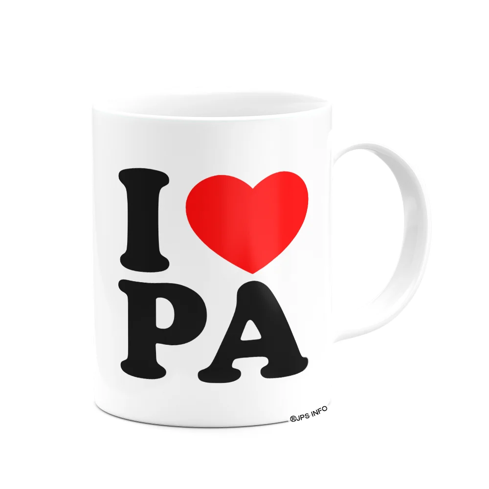 Imagem 2 de 3 do produto Caneca I Love Pa - Pará - 325ml - Branca