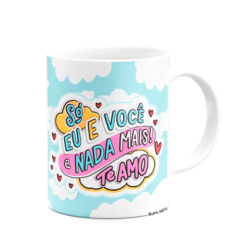 Imagem 2 de 3 do produto Caneca Namorados - Vamos Fugir? - 325ml Branca