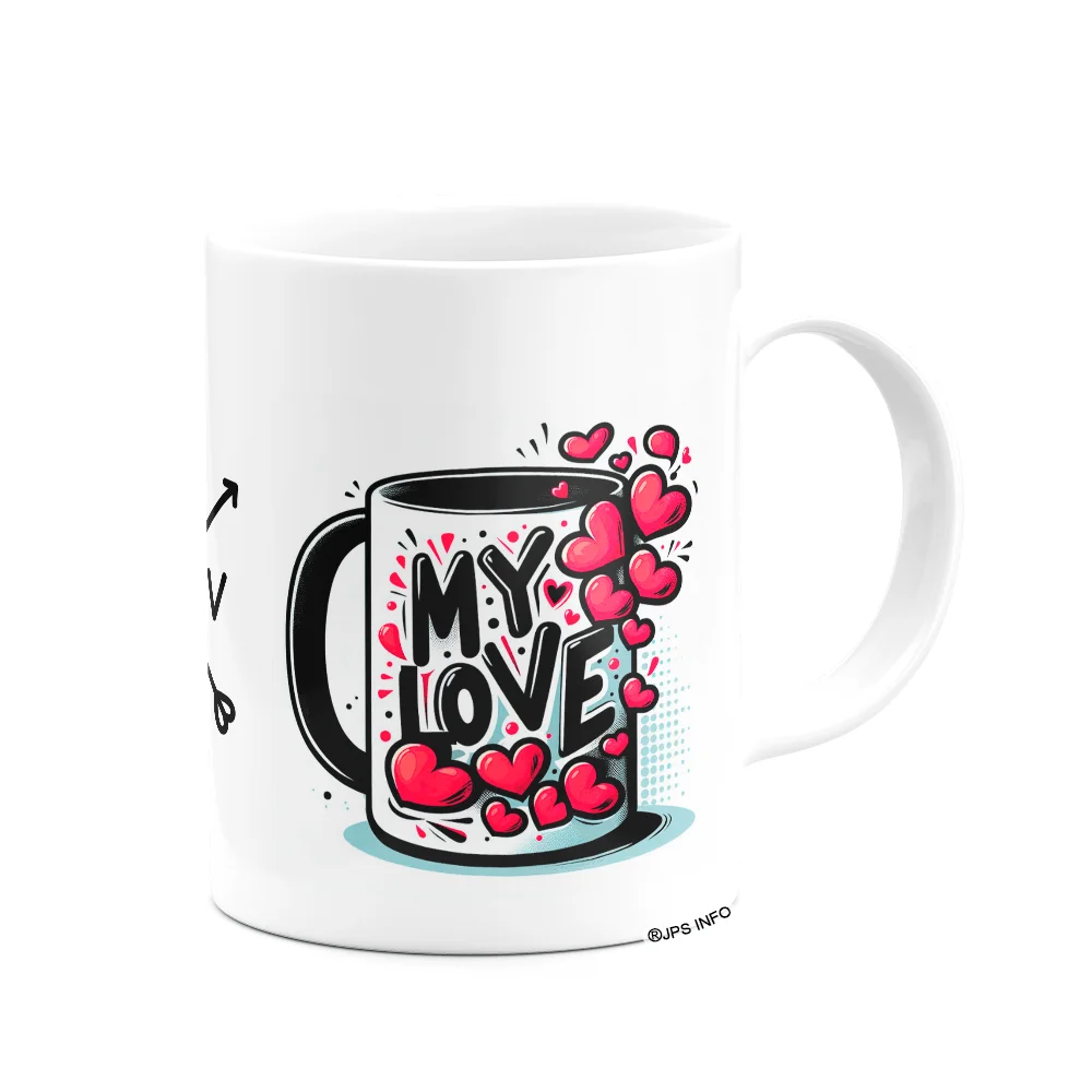 Imagem 2 de 3 do produto Caneca Namorados -my Love - Muglove - 325ml
