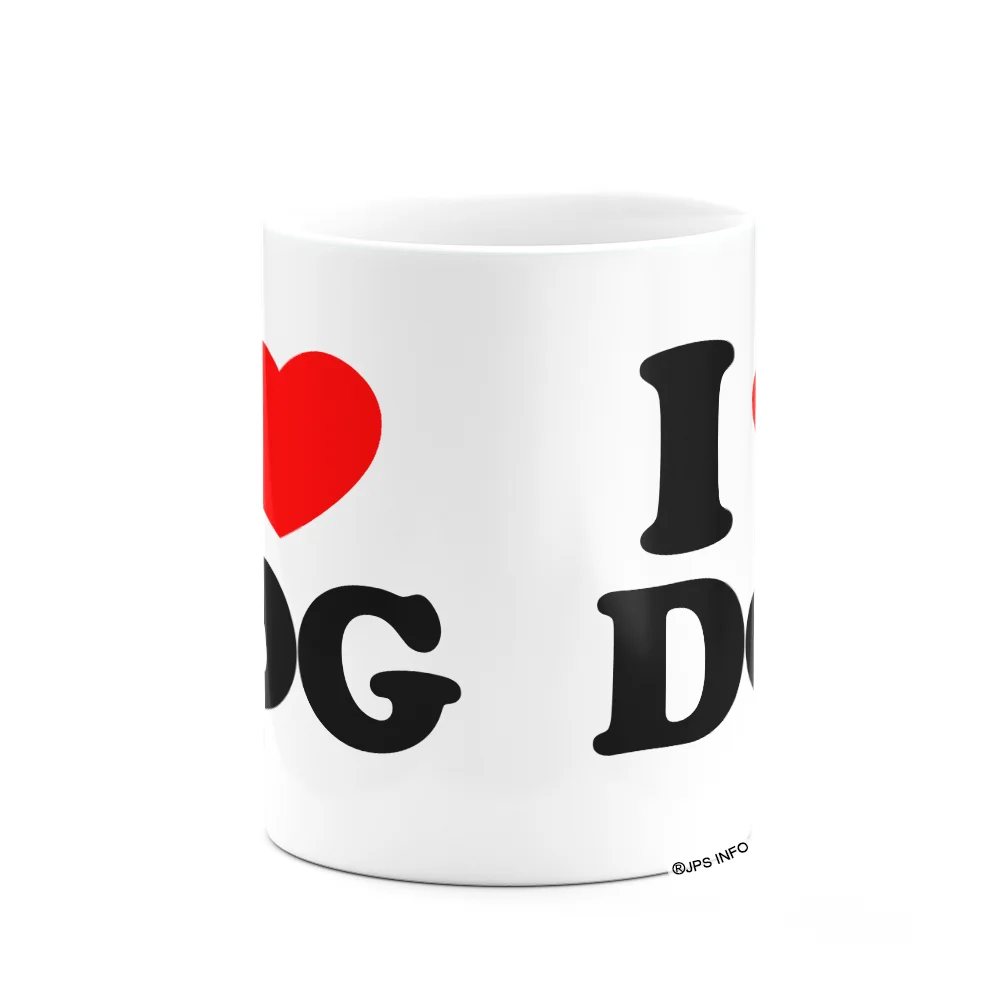 Imagem 3 de 3 do produto Caneca I Love Dog - Eu Amo Cachorro - 325ml - Branca