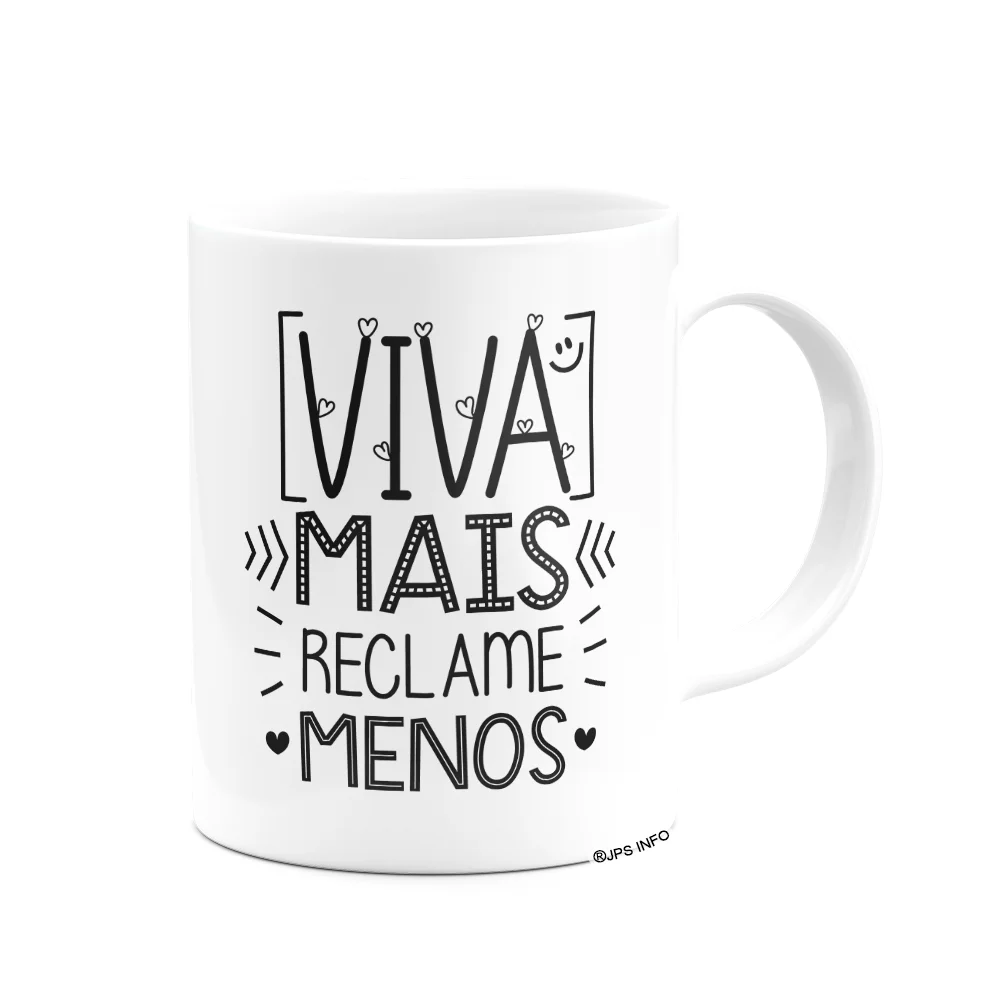 Imagem 2 de 3 do produto Caneca Motivação - Viva Mais, Reclame Menos