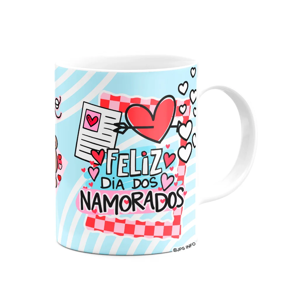 Imagem 2 de 3 do produto Caneca Namorados - Eu+vc Pra Sempre - Tedlove
