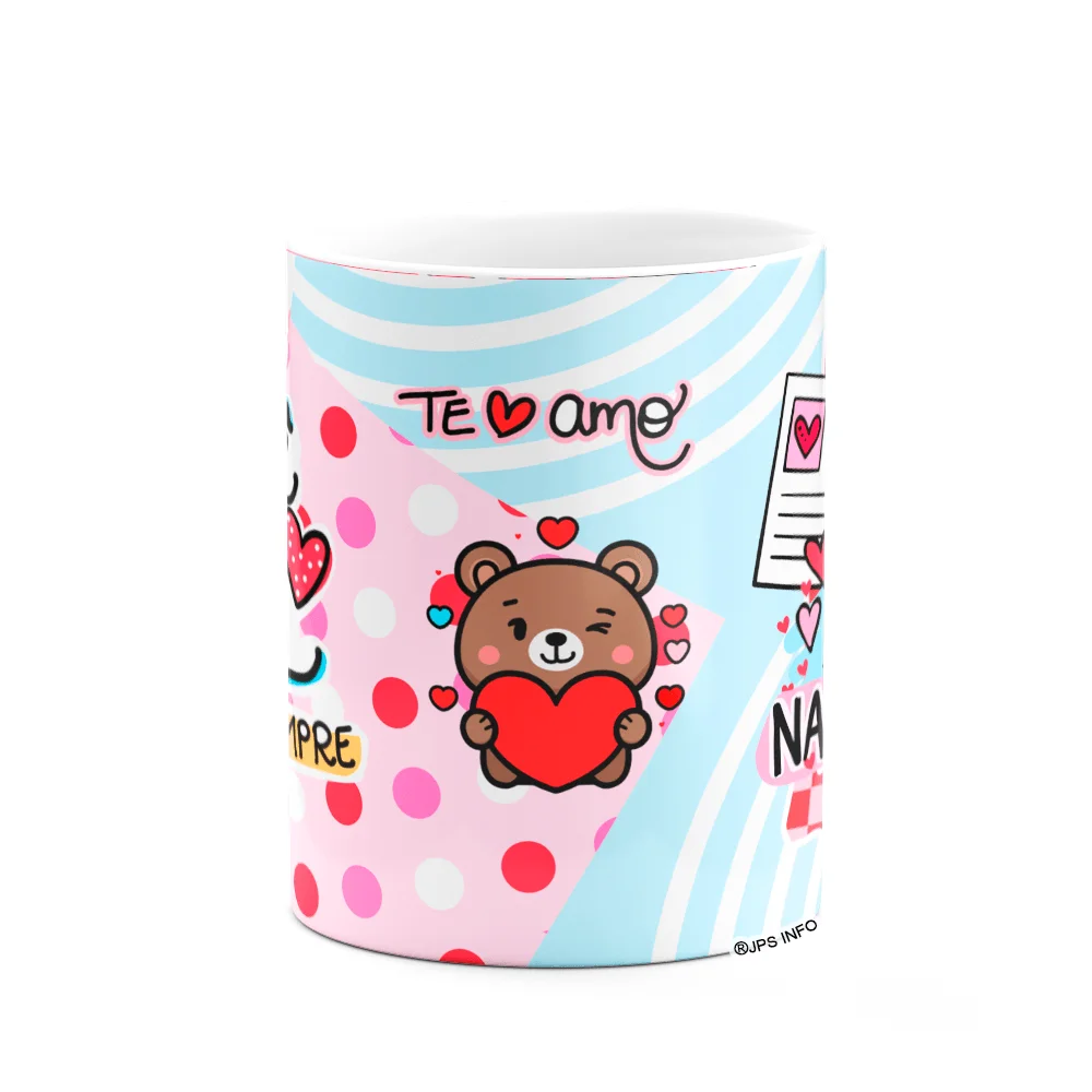 Imagem 3 de 3 do produto Caneca Namorados - Eu+vc Pra Sempre - Tedlove