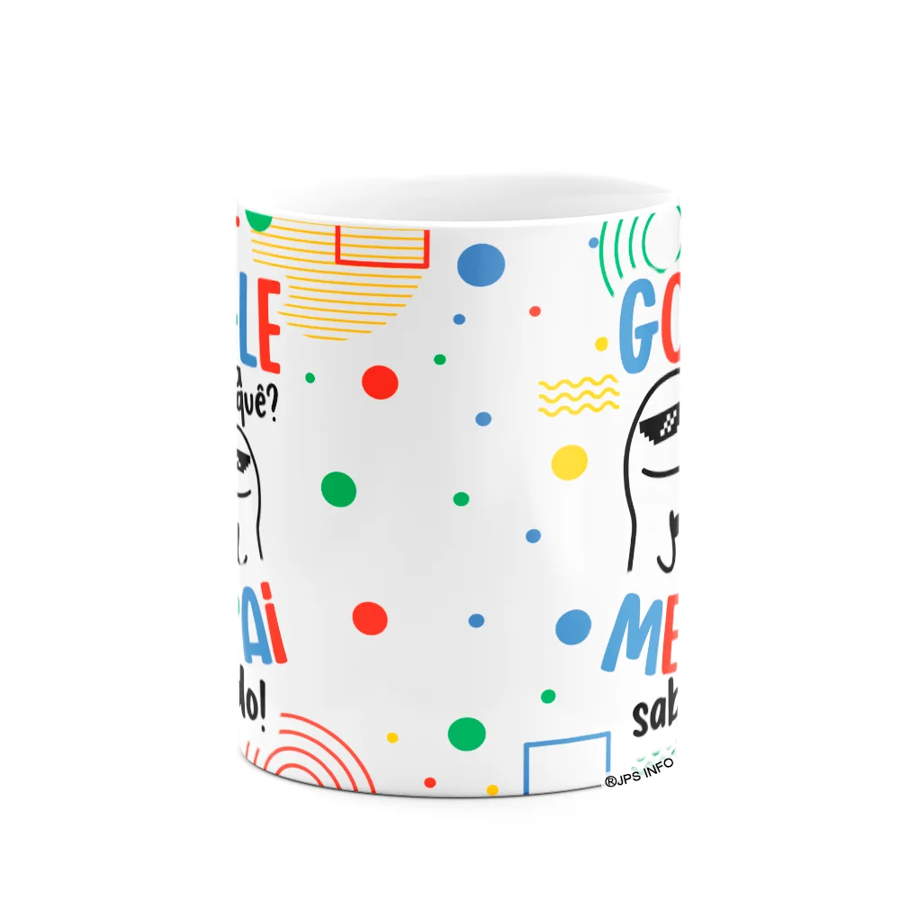 Imagem 3 de 3 do produto Caneca Flork Pais - Google Pra Quê? Meu Pai Sabe Tudo!