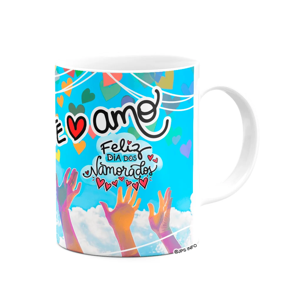 Imagem 2 de 3 do produto Caneca Namorados - O Amor Está No Ar! Te Amo! M2