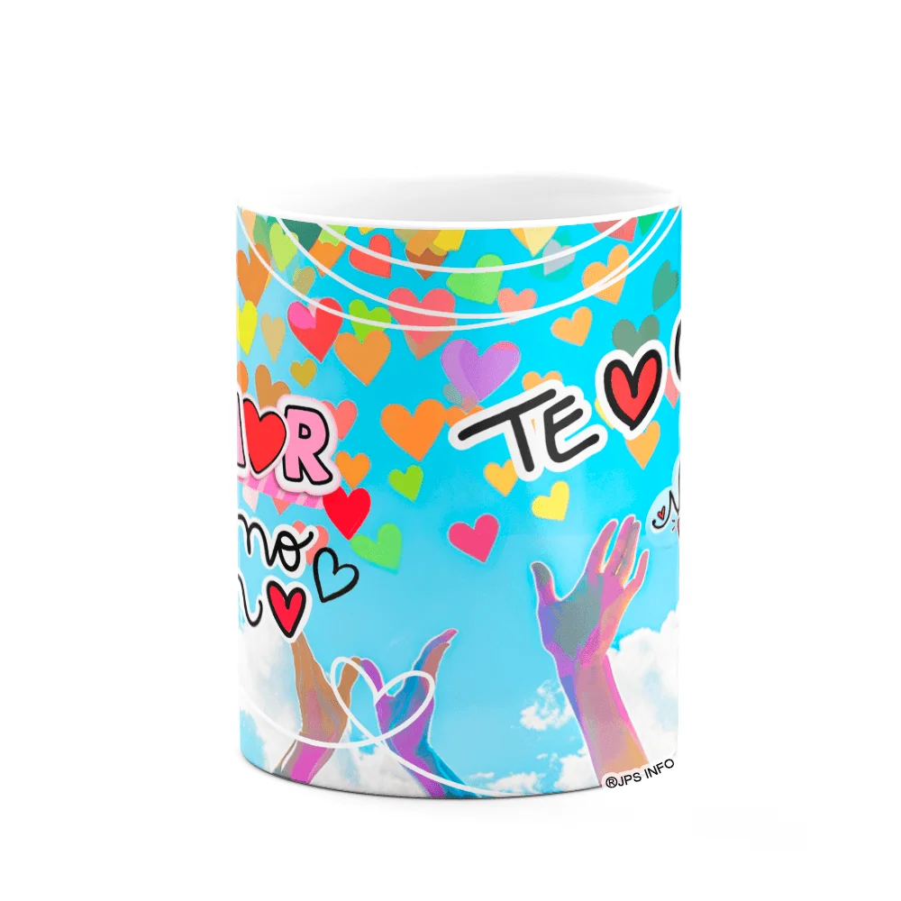 Imagem 3 de 3 do produto Caneca Namorados - O Amor Está No Ar! Te Amo! M2