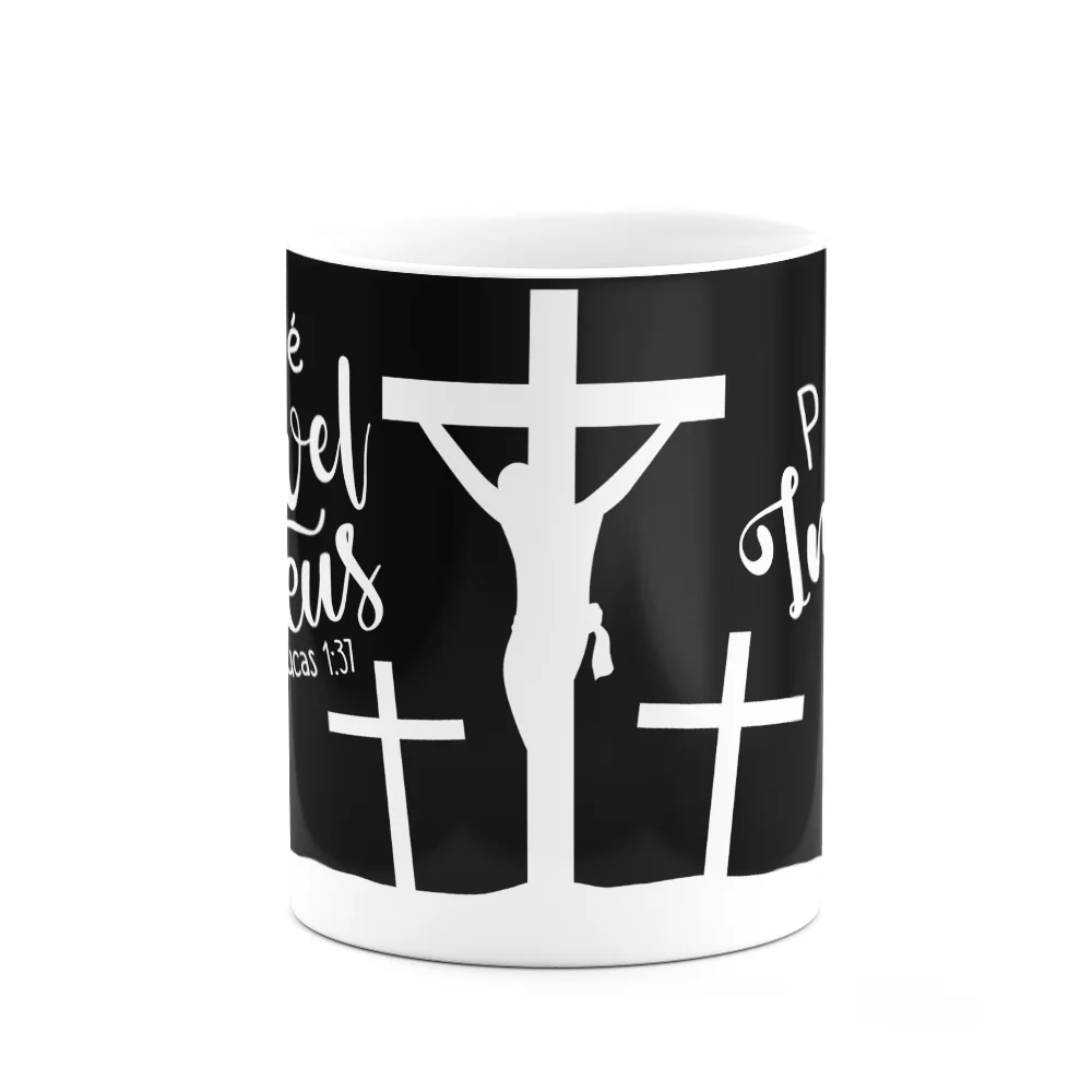 Imagem 3 de 3 do produto Caneca Religiosa Ore - Pois Nada É Impossível Para Deus - M3