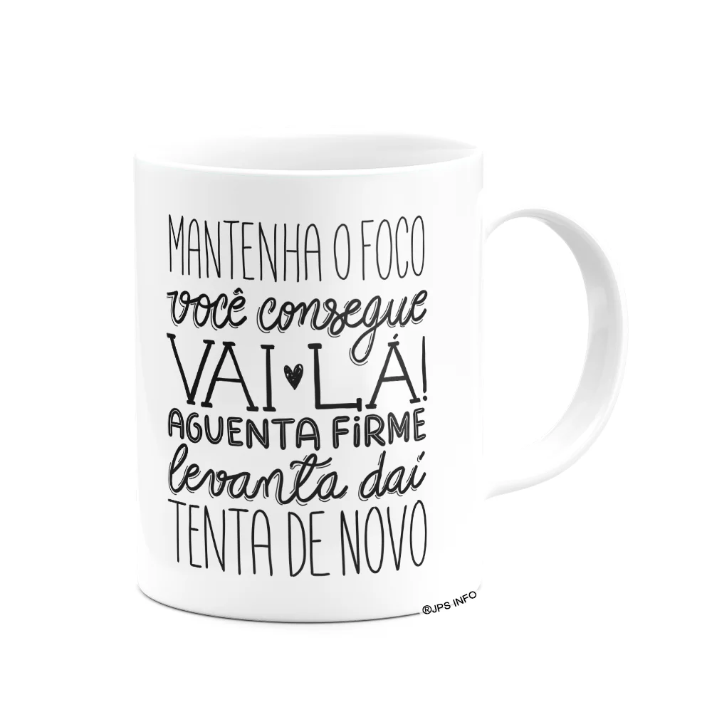 Imagem 2 de 3 do produto Caneca Motivação - Mantenha O Foco - 325ml