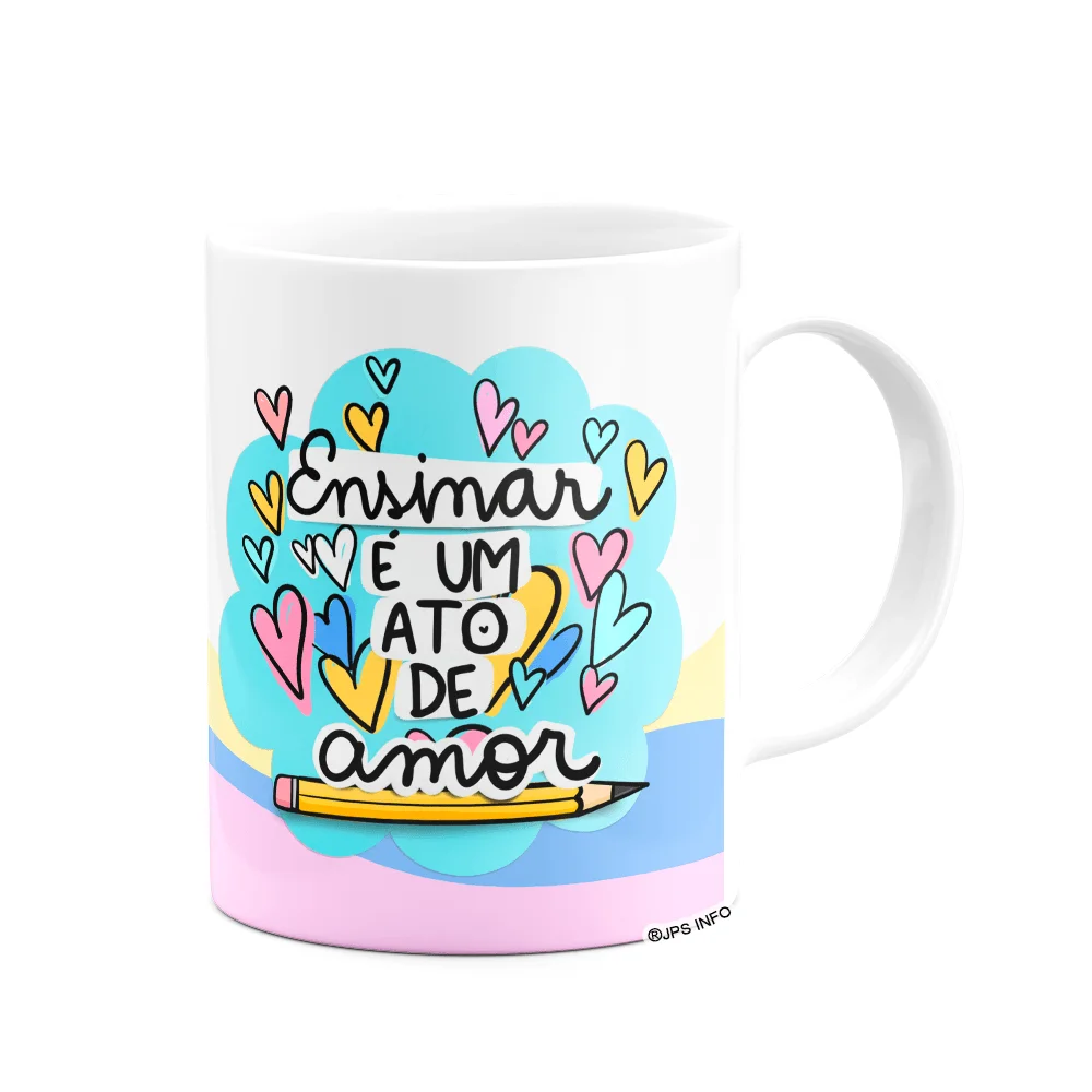 Imagem 2 de 3 do produto Caneca Professores - Iluminando Mentes, Construindo Futuros