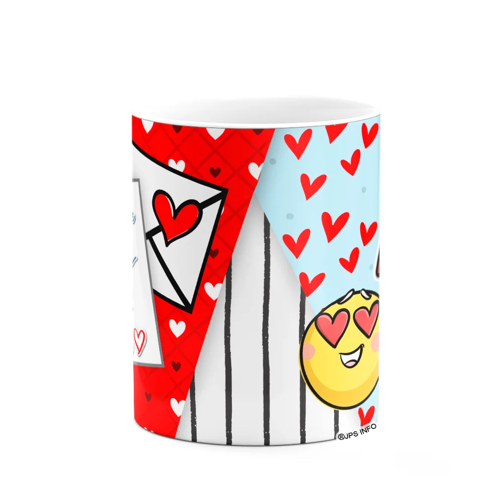 Imagem 3 de 3 do produto Caneca Namorados Emoticons - Você É A Minha Paz E Meu Mundo