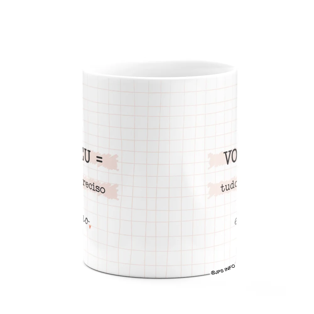 Imagem 3 de 3 do produto Caneca Namorados - Você+eu = Tudo Que Preciso