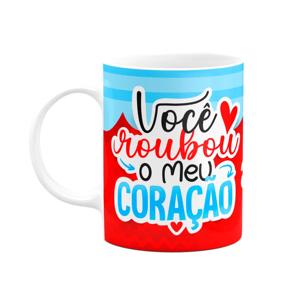 Imagem 1 de 3 do produto Caneca Namorados - Você Roubou Meu Coração