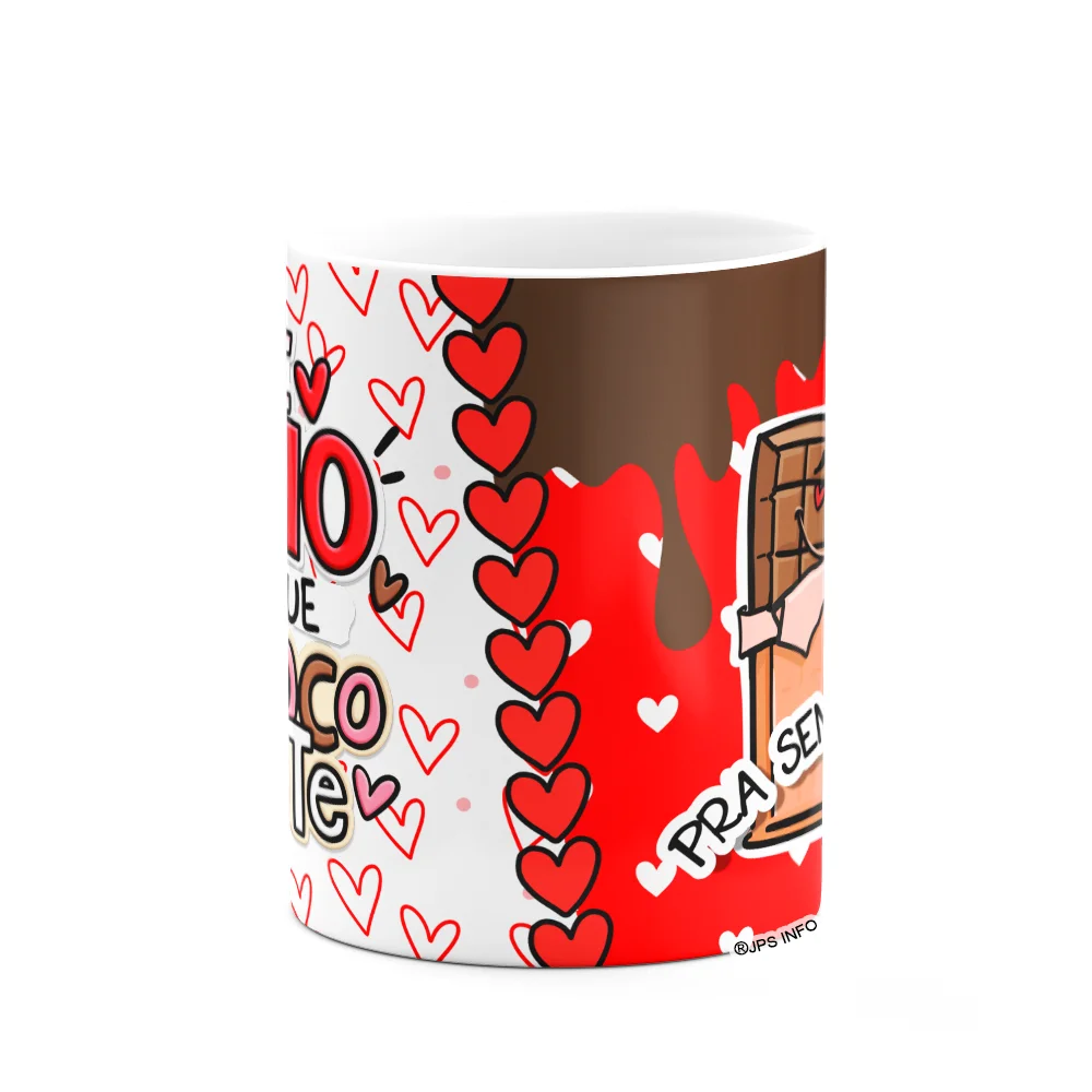 Imagem 3 de 3 do produto Caneca Namorados - Te Amo + Que Chocolate - Sempre Juntos