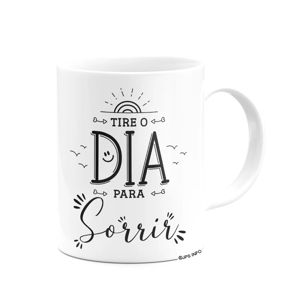 Imagem 2 de 3 do produto Caneca Motivação - Tire O Dia Para Sorrir