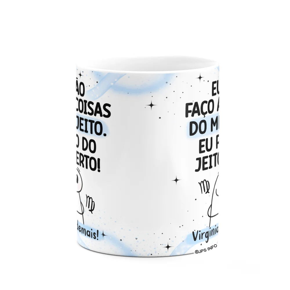 Imagem 3 de 3 do produto Caneca Flork Signos Virgem - Virginiana Demais! 325ml
