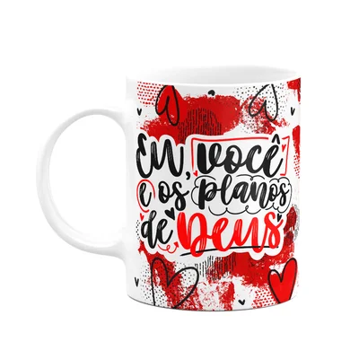 Caneca Namorados - Eu Você E Os Planos De Deus