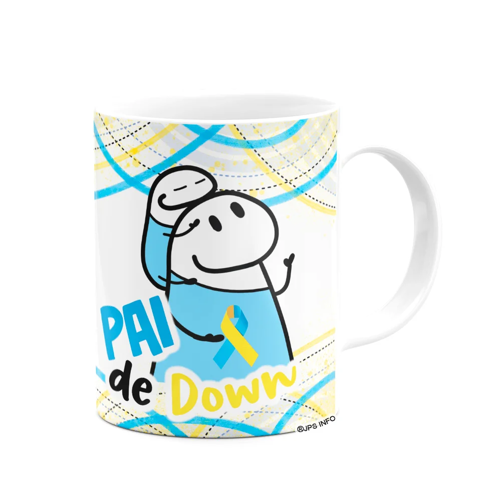 Imagem 2 de 3 do produto Caneca Flork Pais - Pai De Down - Menino