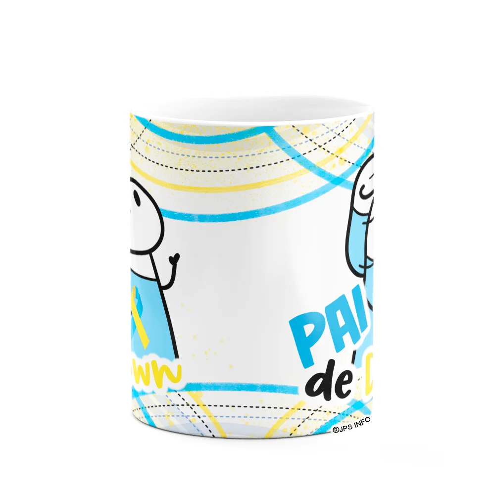 Imagem 3 de 3 do produto Caneca Flork Pais - Pai De Down - Menino