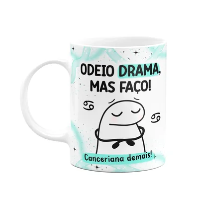 Caneca Flork Signos Câncer - Canceriana Demais! 325ml