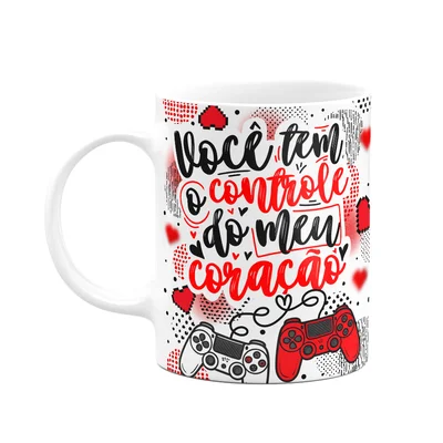 Caneca Gamer Namorados - Você Tem O Controle Do Meu Coração
