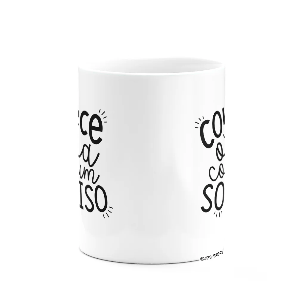 Imagem 3 de 3 do produto Caneca Motivação - Comece O Dia Com Um Sorriso