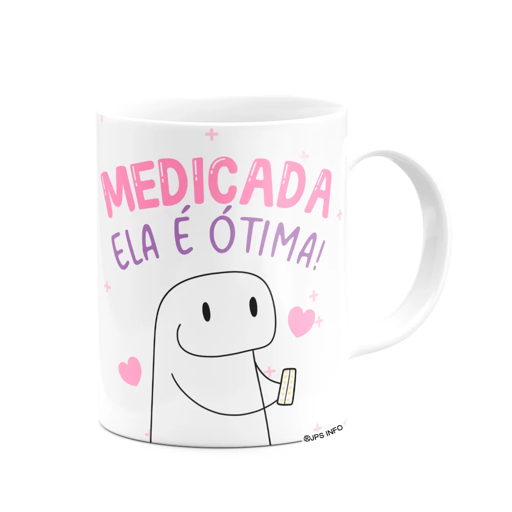 Imagem 2 de 3 do produto Caneca Flork Amigas - Medicada Ela É Ótima