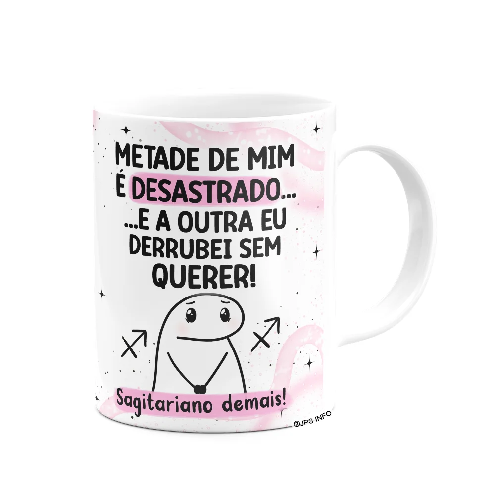 Imagem 2 de 3 do produto Caneca Flork Signos Sagitário - Sagitariano Demais!