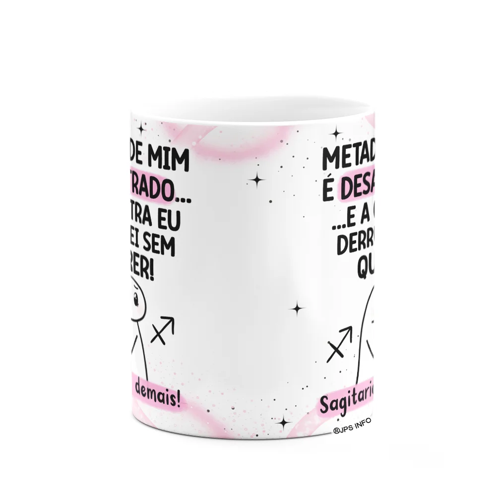 Imagem 3 de 3 do produto Caneca Flork Signos Sagitário - Sagitariano Demais!