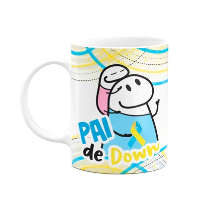 Caneca Flork Pais - Pai De Down - Menina