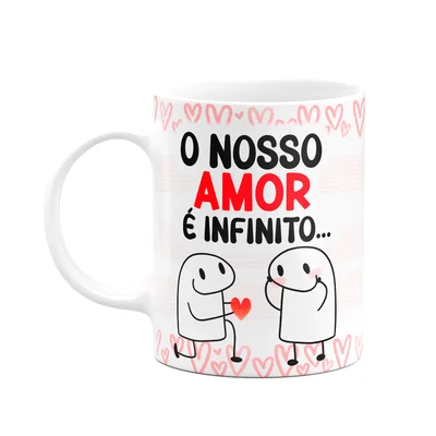 Caneca Florkito Namorados - O Nosso Amor É Infinito