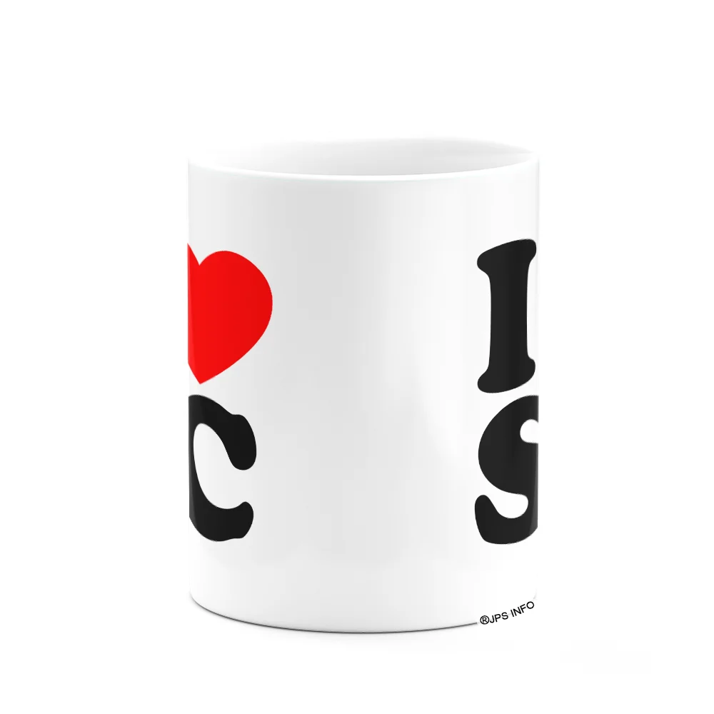 Imagem 3 de 3 do produto Caneca I Love Sc - Santa Catarina - 325ml - Branca