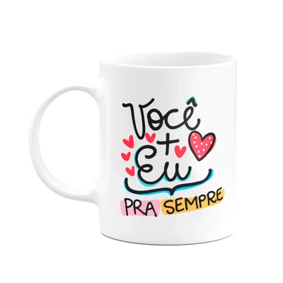 Caneca Namorados - Eu + Você - Te Amo Mais Que Pizza!