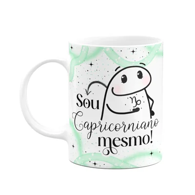 Caneca Flork Signos Capricórnio - Sou Capricorniano Mesmo