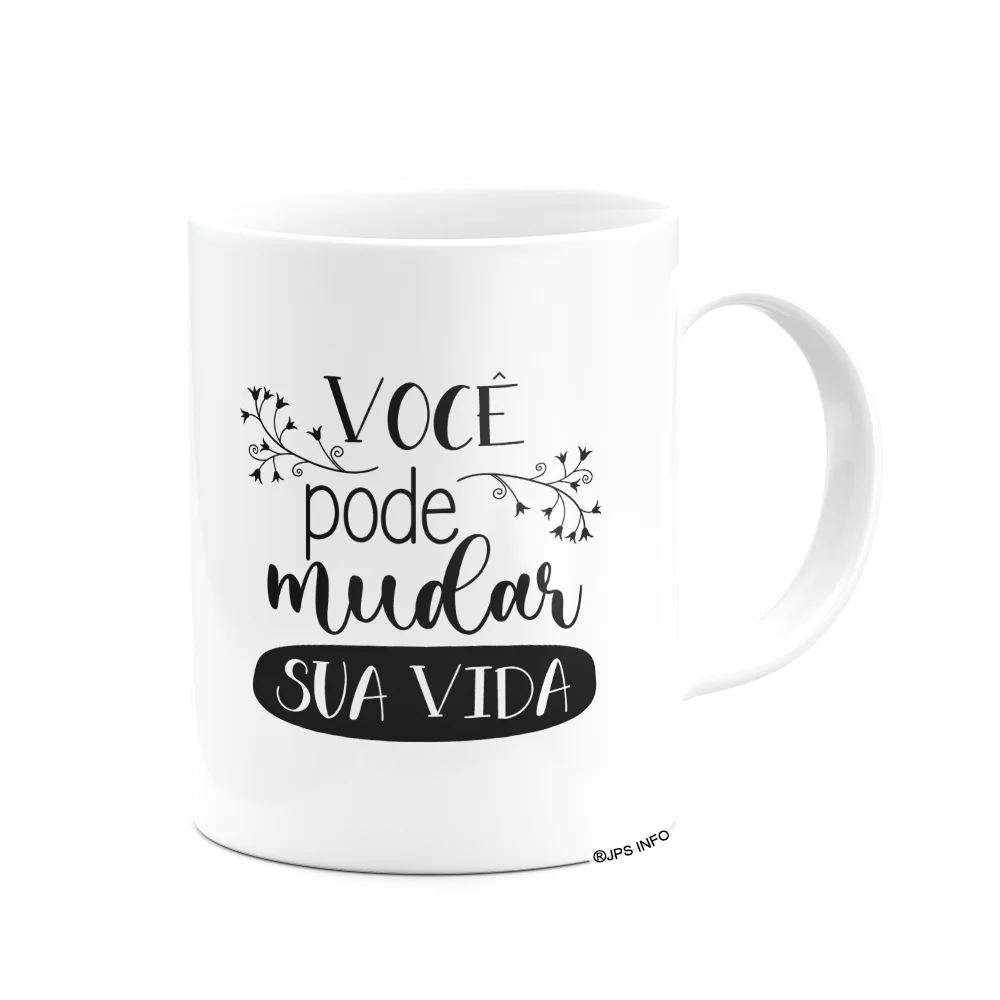 Imagem 2 de 3 do produto Caneca Motivação - Você Pode Mudar Sua Vida