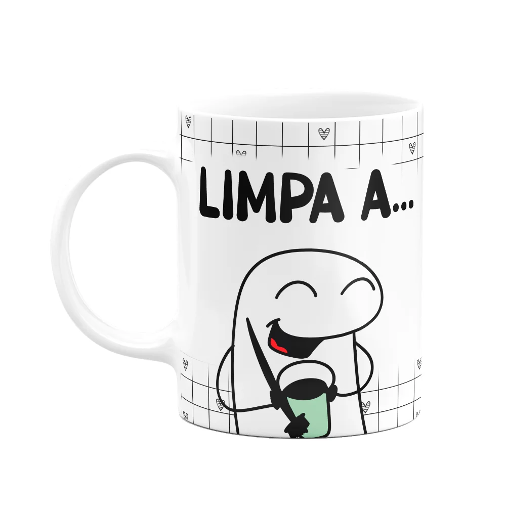 Imagem 2 de 3 do produto Caneca Florkito Namorados - Limpa A... Casa Comigo?