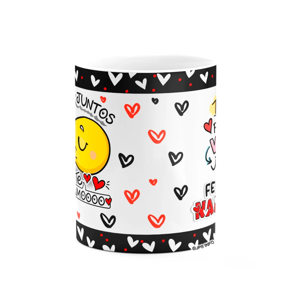 Imagem 3 de 3 do produto Caneca Namorados Emoticons - Pra Sempre Juntos