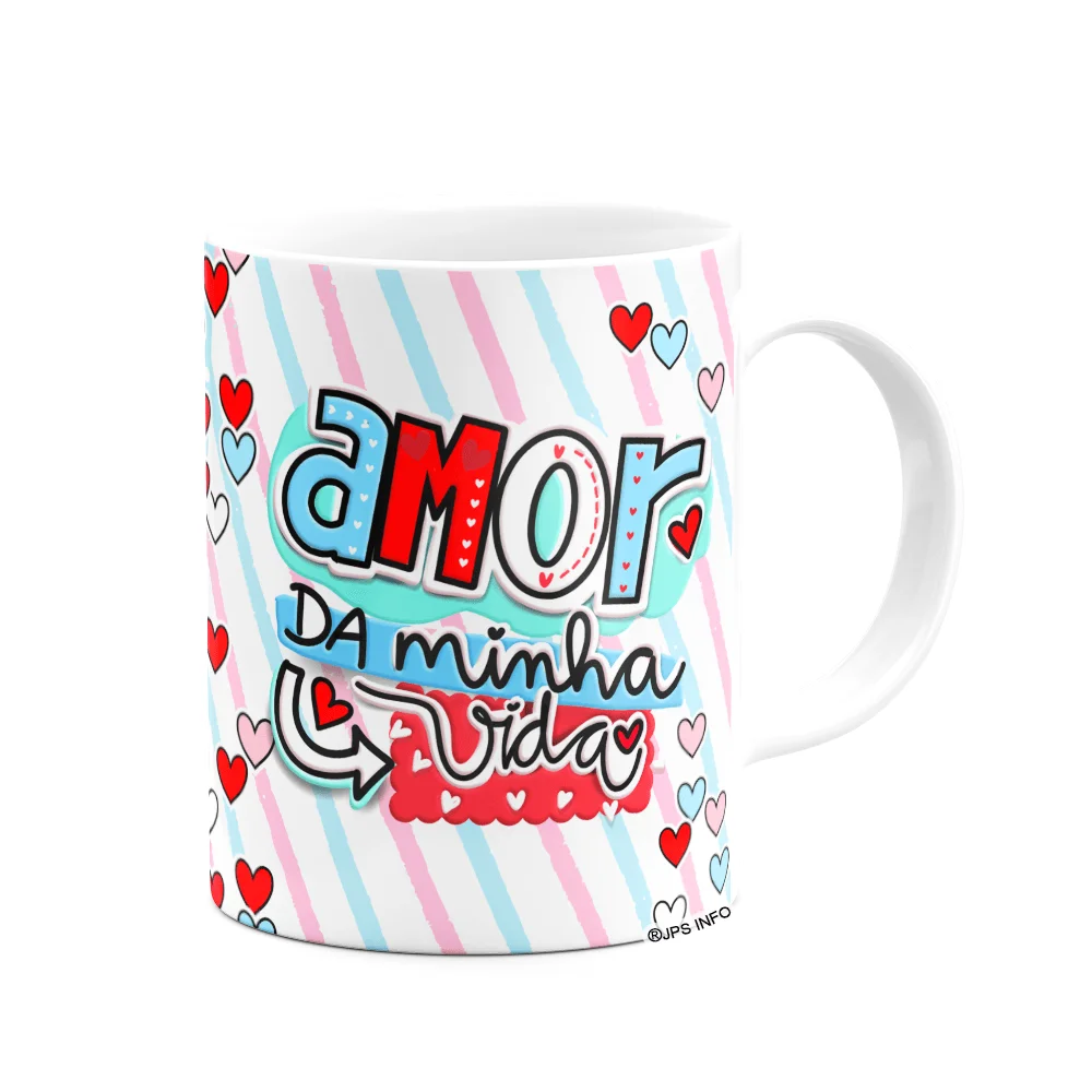 Imagem 2 de 3 do produto Caneca Namorados - Eu Te Amo! Amor Da Minha Vida!