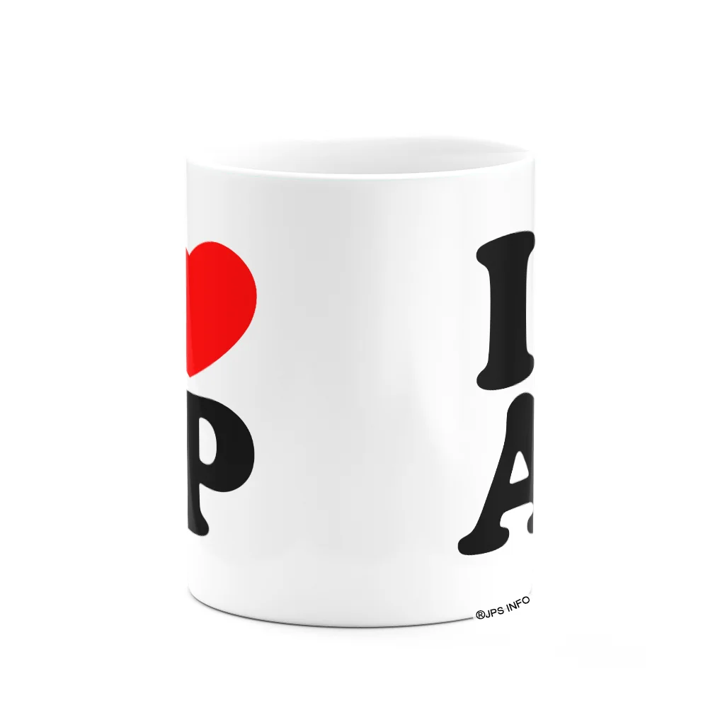 Imagem 3 de 3 do produto Caneca I Love Ap - Amapá - 325ml - Branca