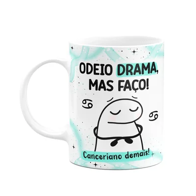 Caneca Flork Signos Câncer - Canceriano Demais! 325ml