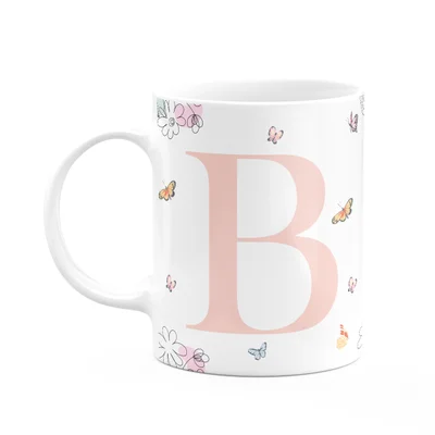 Caneca Especial Mulheres - Inicial Do Nome Letra B