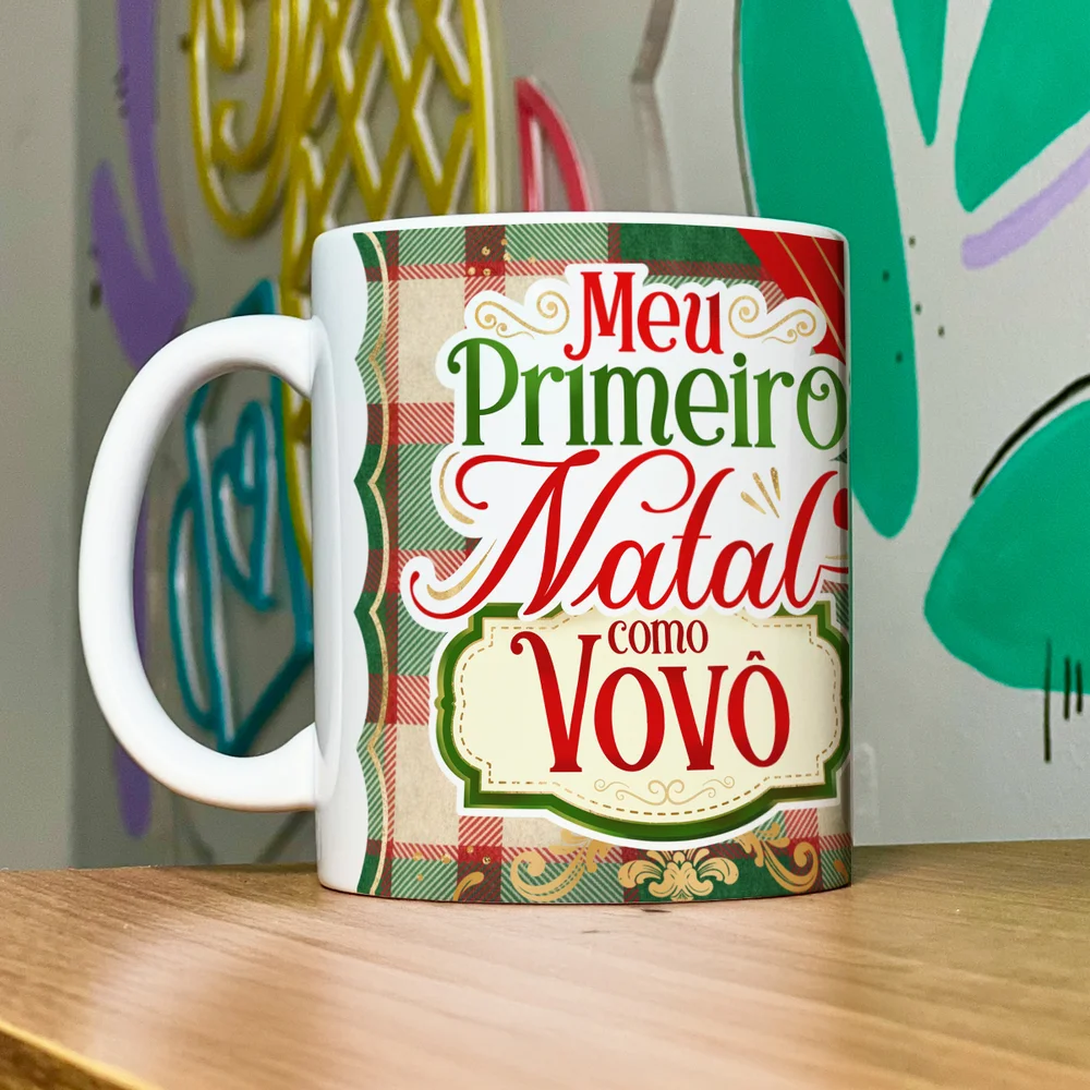 Imagem 5 de 5 do produto Caneca Natalina - Meu Primeiro Natal Como Vovô - 325ml