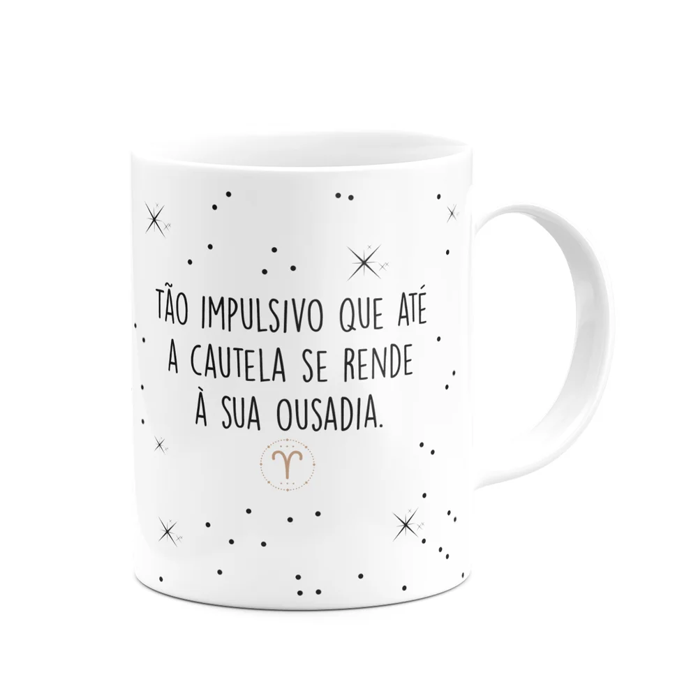 Imagem 4 de 5 do produto Caneca Signos Minimalista - Áries - 325ml