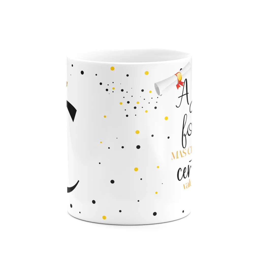 Imagem 3 de 5 do produto Caneca De Formatura - Inicial Do Nome Letra C - 325ml