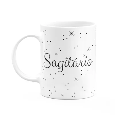 Caneca Signos Minimalista - Sagitário - 325ml