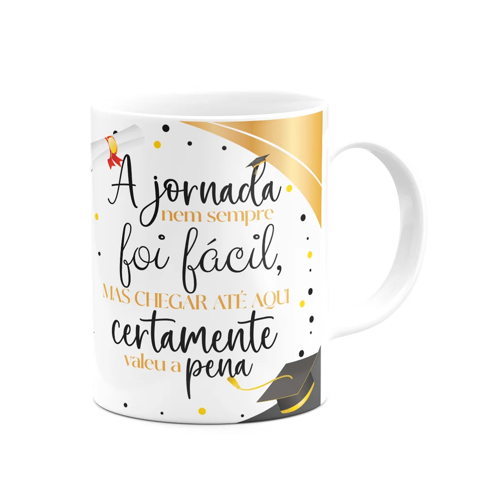 Imagem 4 de 5 do produto Caneca De Formatura - Inicial Do Nome Letra W - 325ml