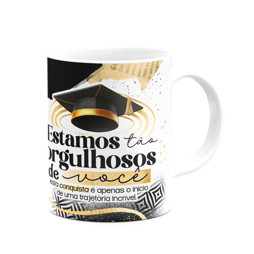 Imagem 3 de 4 do produto Caneca Formatura G-black - Estamos Tão Orgulhosos De Você
