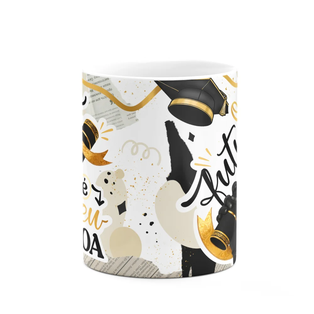 Imagem 2 de 4 do produto Caneca Formatura G-black - O Futuro É Seu, Voa!