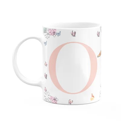 Caneca Especial Mulheres - Inicial Do Nome Letra O