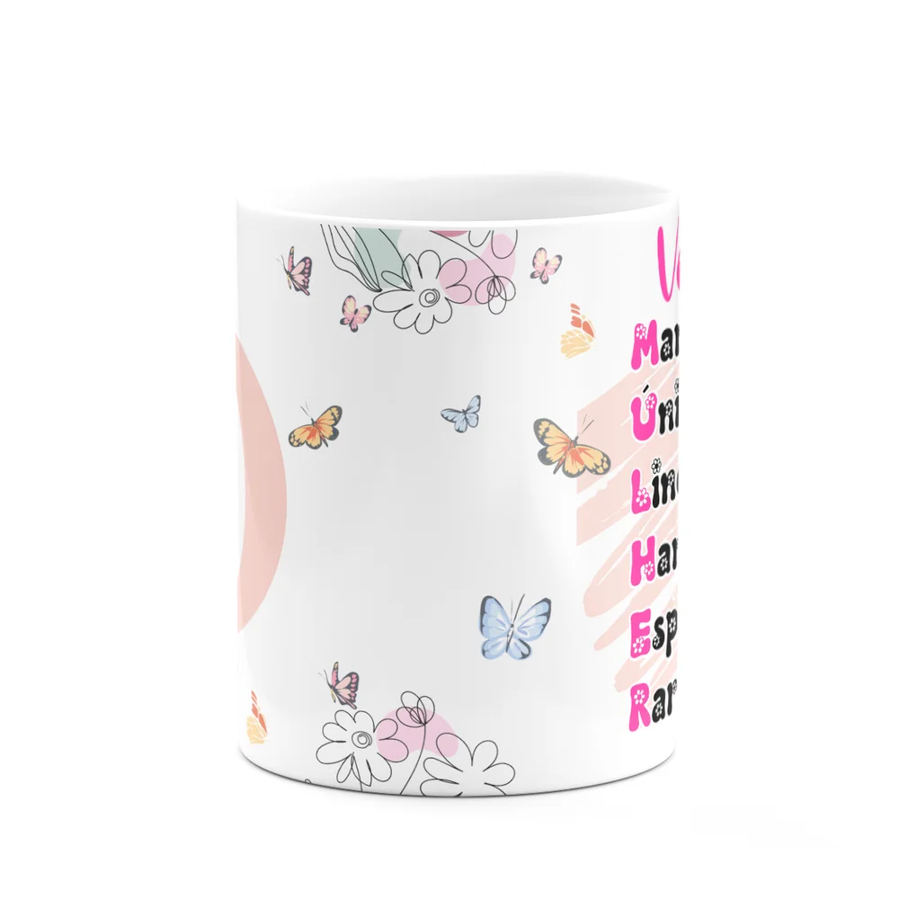 Imagem 3 de 5 do produto Caneca Especial Mulheres - Inicial Do Nome Letra O